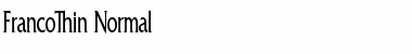 FrancoThin Normal Font Title Preview
