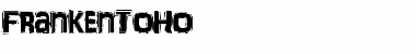 FrankenTOHO Regular Font Title Preview