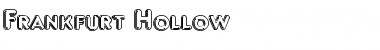 Frankfurt Hollow Regular Font Title Preview