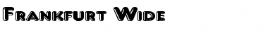 Frankfurt Wide Regular Font Title Preview
