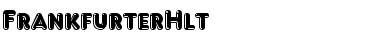 FrankfurterHlt Regular Font Title Preview