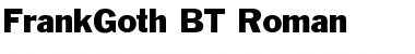 FrankGoth BT Roman Font Title Preview