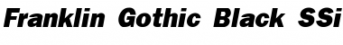 Franklin Gothic Black SSi Extra Bold Italic Font Title Preview