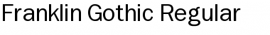Franklin Gothic Regular Font Title Preview