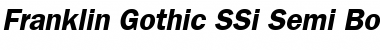 Franklin Gothic SSi Semi Bold Italic Font Title Preview