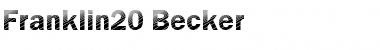 Franklin20 Becker Regular Font Title Preview