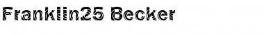 Franklin25 Becker Regular Font Title Preview