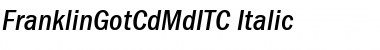 FranklinGotCdMdITC Italic Font Title Preview
