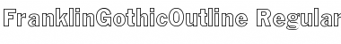 FranklinGothicOutline Regular Font Title Preview