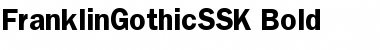 FranklinGothicSSK Bold Font Title Preview