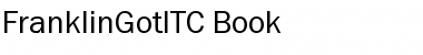 FranklinGotITC Book Font Title Preview
