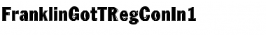 FranklinGotTRegConIn1 Regular Font Title Preview