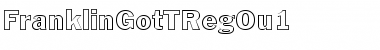FranklinGotTRegOu1 Regular Font Title Preview