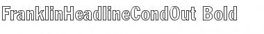 FranklinHeadlineCondOut Bold Font Title Preview