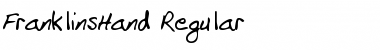 FranklinsHand Regular Font Title Preview