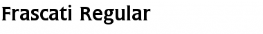 Frascati Regular Font Title Preview