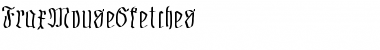 FraxMouseSketches Regular Font Title Preview