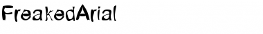 FreakedArial Regular Font Title Preview