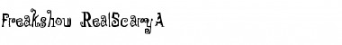 Freakshow-RealScaryA Regular Font Title Preview