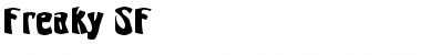Freaky SF Regular Font Title Preview