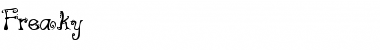 Freaky Regular Font Title Preview
