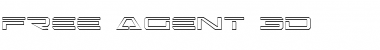 Free Agent 3D Regular Font Title Preview