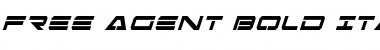 Free Agent Bold Italic Bold Italic Font Title Preview