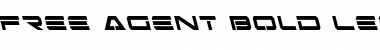Free Agent Bold Leftalic Bold Leftalic Font Title Preview