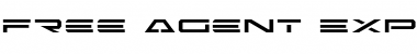 Free Agent Expanded Expanded Font Title Preview