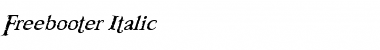 Freebooter Italic Regular Font Title Preview