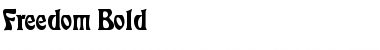 Freedom Bold Font Title Preview