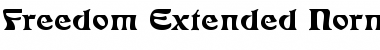 Freedom Extended Normal Font Title Preview