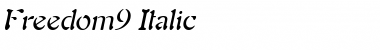 Freedom9 Italic Font Title Preview