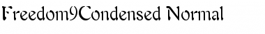 Freedom9Condensed Normal Font Title Preview