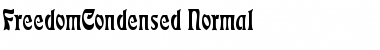 FreedomCondensed Normal Font Title Preview