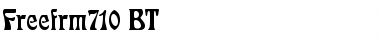 Freefrm710 BT Regular Font Title Preview