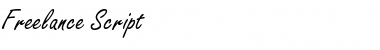 Freelance Script Regular Font Title Preview
