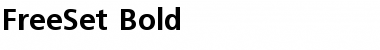 FreeSet Bold Font Title Preview