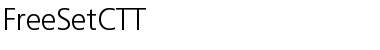 FreeSetCTT Regular Font Title Preview