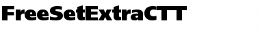 FreeSetExtraCTT Regular Font Title Preview