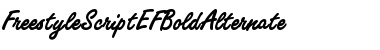 FreestyleScriptEFBoldAlternate Regular Font Title Preview