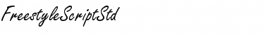 Freestyle Script Std Regular Font Title Preview