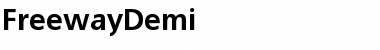 FreewayDemi Medium Font Title Preview