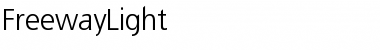 FreewayLight Medium Font Title Preview
