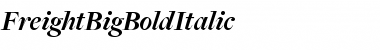 FreightBigBoldItalic Regular Font Title Preview