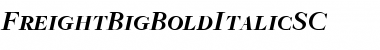 FreightBigBoldItalicSC Regular Font Title Preview