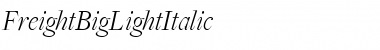 FreightBigLightItalic Regular Font Title Preview