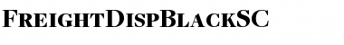FreightDispBlackSC Regular Font Title Preview