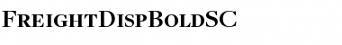 FreightDispBoldSC Regular Font Title Preview