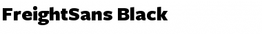 FreightSans Black Font Title Preview